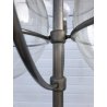LAMPADA DA TERRA Lyndon DESIGN VICO MAGISTRETTI  PIANTANA METALLO SATINATO '70
