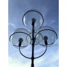 LAMPADA DA TERRA Lyndon DESIGN VICO MAGISTRETTI  PIANTANA METALLO SATINATO '70