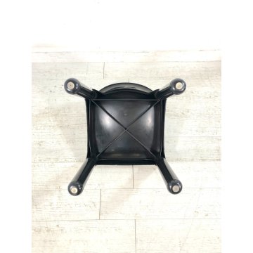 SEDIA DESIGN Carlo Bartoli PER KARTELL N° 4875 PLASTICA NERA VINTAGE 1974