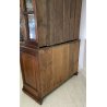ANTICA CREDENZA OTTOCENTO INTARSIATA 1700 LEGNO NOCE DISPENSA ALZATA VETRINA