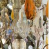 LAMPADARIO SOFFITTO LIBERTY MARIA TERESA VETRO BOEMIA PRIM 1900 GOCCE GLASS LAMP