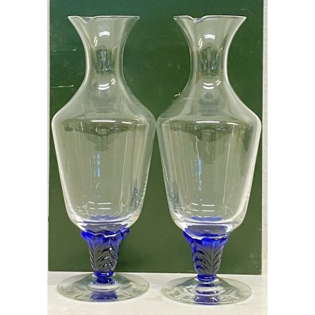 ANTICA COPPIA BROCCA VETRO MURANO NASON E MORETTI ART GLASS VASO VENEZIA 2000