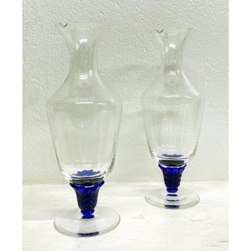 ANTICA COPPIA BROCCA VETRO MURANO NASON E MORETTI ART GLASS VASO VENEZIA 2000