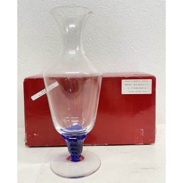 ANTICA COPPIA BROCCA VETRO MURANO NASON E MORETTI ART GLASS VASO VENEZIA 2000