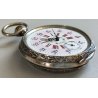 Grande ANTICO OROLOGIO TASCA epoca 1900 ARGENTO 800 cesellato OLD POCKET WATCH