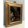 ANTICO PICCOLO DIPINTO OLIO TELA ATTR. F. Albani "Annunciazione" RELIGIOSO '600
