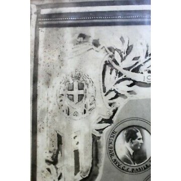 QUADRO ANTICA STAMPA ASSOCIAZIONE ARMA CAVALLERIA NOVARA 1931 ANNO IX ESERCITO