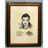 QUADRO STAMPA PUBBLICITA VINTAGE SIGARETTE Rosa D'Oriente OLD ADVERTISEMENT '50s