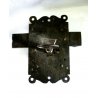 GRANDE RARA ANTICA SERRATURA ferro battuto con CHIAVE 1600 DOOR LOCK IRON KEY   