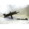 GRANDE RARA ANTICA SERRATURA ferro battuto con CHIAVE 1600 DOOR LOCK IRON KEY   