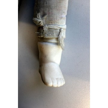 ANTICA BAMBOLA PORCELLANA Bambolotto Epoca  Gioco Vestito 1900 Doll  Testa Old