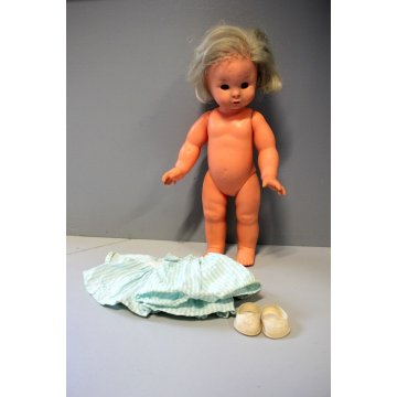 BAMBOLA VINTAGE DOLL Carolina Furga ABITO SCARPE  ALTEZZA 32cm ANNI '60