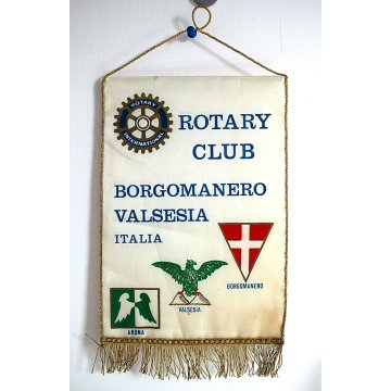 GAGLIARDETTO ROTARI CLUB ARONA BORGOMANERO VALSESIA Rotary International VINTAGE