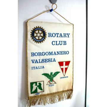 GAGLIARDETTO ROTARI CLUB ARONA BORGOMANERO VALSESIA Rotary International VINTAGE