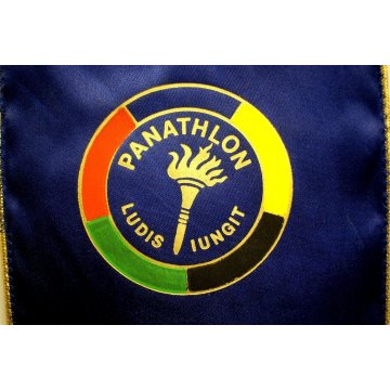 GAGLIARDETTO PANATHLON CLUB MOTTARONE VINTAGE SKI SPORT NEVE MONTAGNA FLAG 