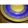 PIATTO COLLEZIONE PARATA CERAMICA BAVARIA GERMANY BLU ORO dipinto EPOCA PLATE 
