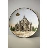COPPIA PIATTO CON VEDUTA Dreux FRANCE DECORATIVE PLATE WITH VIEW ø 32CM  '900