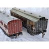 COPPIA CARROZZA PASSEGGERI LATTA antico EPOCA 900 vagone treno TRENINO MARKLIN ?