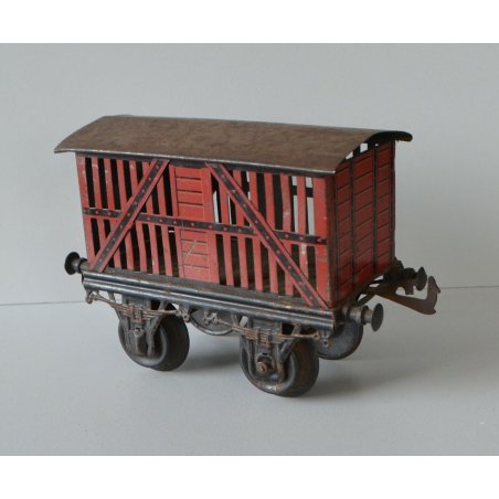 vagone merci antico 1900 treno CARROZZA  BING GBM LATTA EPOCA TRENINO FERROVIA