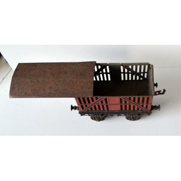vagone merci antico 1900 treno CARROZZA  BING GBM LATTA EPOCA TRENINO FERROVIA