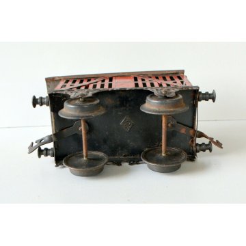 vagone merci antico 1900 treno CARROZZA  BING GBM LATTA EPOCA TRENINO FERROVIA