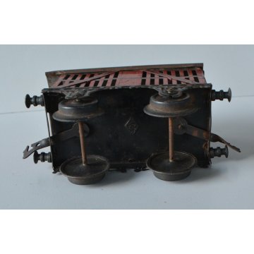 vagone merci antico 1900 treno CARROZZA  BING GBM LATTA EPOCA TRENINO FERROVIA