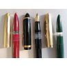 Set 3pz. COLLEZIONE Penna Stilografica TAPPO DORATO stylo VINTAGE FOUNTAIN PEN