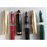 Set 3pz. COLLEZIONE Penna Stilografica TAPPO DORATO stylo VINTAGE FOUNTAIN PEN