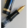 Set 3pz. COLLEZIONE Penna Stilografica TAPPO DORATO stylo VINTAGE FOUNTAIN PEN