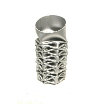 SCULTURA VASO MARMITTA GADGET ALFA ROMEO FERRO METALLIZATO PRESSE PAPIER VINTAGE