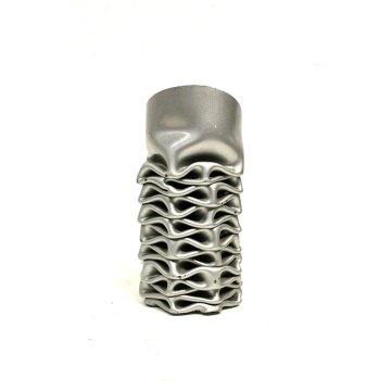 SCULTURA VASO MARMITTA GADGET ALFA ROMEO FERRO METALLIZATO PRESSE PAPIER VINTAGE