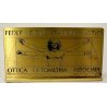 TARGA OTTONE Federazione Italiana Ottici UOMO DI VITRUVIO EPOCA 1996 Logo Fregio