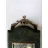 CORNICE VINTAGE STILE VITTORIANO COPPIA MINIATURE TECNICA MISTA SCENA ROMANTICA