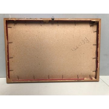 QUADRO OLIO Nino Belotti NATURA MORTA COMPOSIZIONE RACCOLTO FUNGHI PORCINI  '900