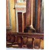 ANTICO DIPINTO OLIO TELA Nino Belotti Interno CHIESA PULPITO LOMBARDIA EPOCA 900