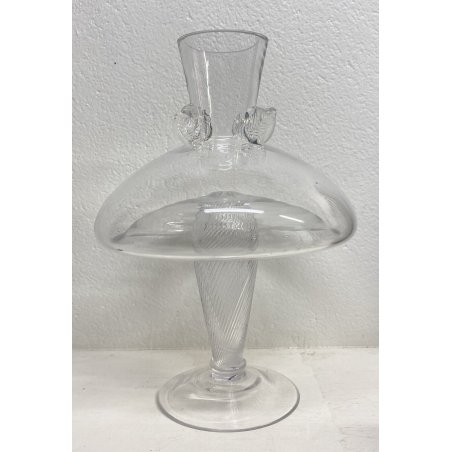 ALZATA CENTROTAVOLA DESIGN VETRO COPPA DRIADE KOSMO ANNI 80 ART GLASS VINTAGE