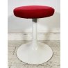 COPPIA SGABELLO STILE KNOLL TULIP FERRO SEDUTA NUOVA ROSSA ANNI 70 VINTAGE SEDIA