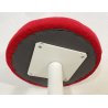 COPPIA SGABELLO STILE KNOLL TULIP FERRO SEDUTA NUOVA ROSSA ANNI 70 VINTAGE SEDIA