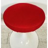 COPPIA SGABELLO STILE KNOLL TULIP FERRO SEDUTA NUOVA ROSSA ANNI 70 VINTAGE SEDIA