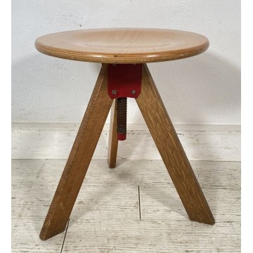 ANTICO SGABELLO GIOTTO ZANOTTA GIREVOLE REGOLABILE DESIGN ANNI 70 SEDUTA SEDIA