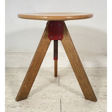 ANTICO SGABELLO GIOTTO ZANOTTA GIREVOLE REGOLABILE DESIGN ANNI 70 SEDUTA SEDIA