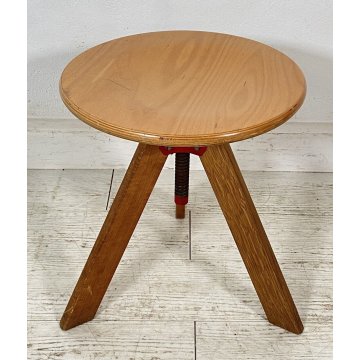 ANTICO SGABELLO GIOTTO ZANOTTA GIREVOLE REGOLABILE DESIGN ANNI 70 SEDUTA SEDIA
