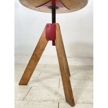 ANTICO SGABELLO GIOTTO ZANOTTA GIREVOLE REGOLABILE DESIGN ANNI 70 SEDUTA SEDIA