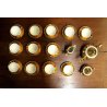 SERVIZIO Tea 12 pers PORCELLANA BAVARIA  BIANCA ORO ZECCHINO GERMANY VINTAGE 50s