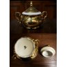 SERVIZIO Tea 12 pers PORCELLANA BAVARIA  BIANCA ORO ZECCHINO GERMANY VINTAGE 50s