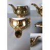 SERVIZIO Tea 12 pers PORCELLANA BAVARIA  BIANCA ORO ZECCHINO GERMANY VINTAGE 50s