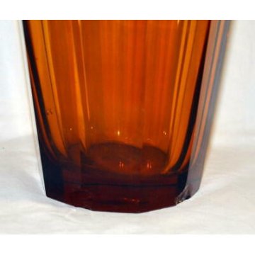 GRANDE ANTICO VASO VETRO Art Deco serie Fipop firmato MOSER 1920 DESIGN ORIGINAL