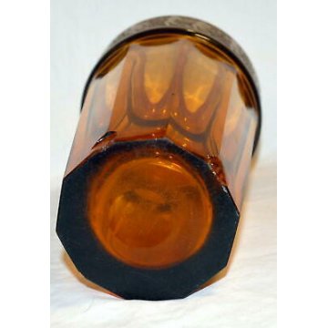 GRANDE ANTICO VASO VETRO Art Deco serie Fipop firmato MOSER 1920 DESIGN ORIGINAL