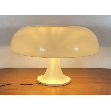 LAMPADA TAVOLO DESIGN NESSO ARTEMIDE BIANCA GIANCARLO MATTIOLI ANNI 70 PLASTICA