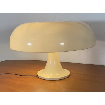 LAMPADA TAVOLO DESIGN NESSO ARTEMIDE BIANCA GIANCARLO MATTIOLI ANNI 70 PLASTICA